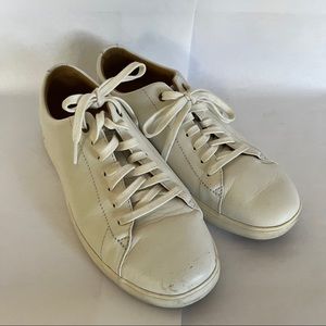 Cole Haan Grand Crosscourt Leather Bright White Sneakers Women's 8.5 B